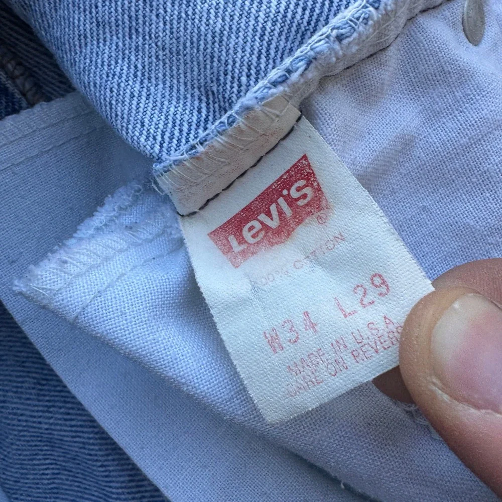 Levis 540 Relaxed Fit Jeans Mens 33x29 Medium Wash Vintage 90s Made in USA Brown